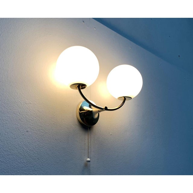 Metal Mid-Century Swiss Space Age Brass Sconce by E.R. Nele for Temde, 1960s For Sale - Image 7 of 18