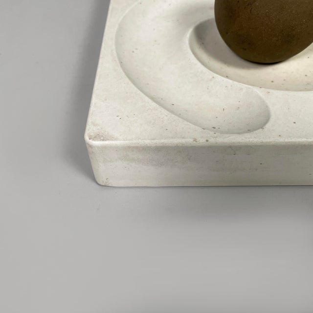 Brown Italian Space Age Table Ashtray by Eleonore Peduzzi Riva for Artemide, 1960s For Sale - Image 8 of 13