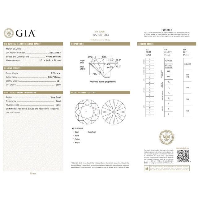 Metal Vintage Gia 3.71 Carat Diamond 18k Yellow Gold Engagement Ring, Size 7.5 For Sale - Image 7 of 7