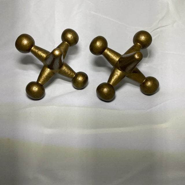 Mid-Century Modern Mid Century Modern Jacks Bookends in the Style of Bill Curry- a Pair For Sale - Image 3 of 5