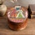 Brown Antique Swedish Polychrome Painted Marriage Box Dated 1798 For Sale - Image 8 of 10