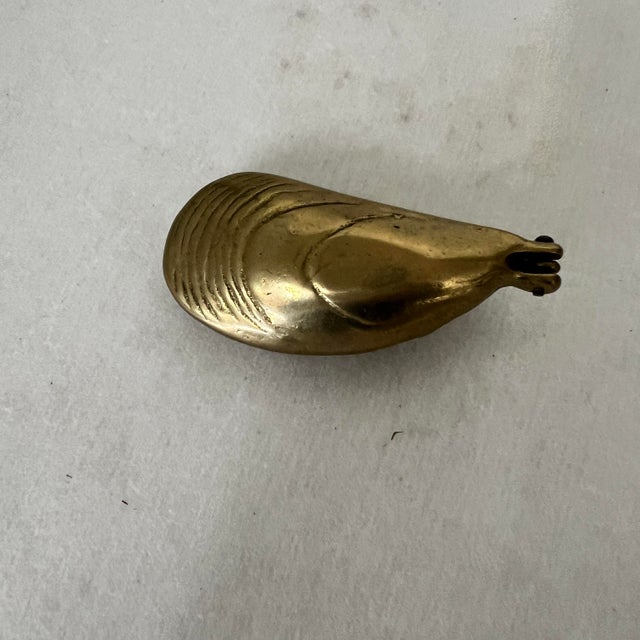 Vintage Brass Coastal Seashell / Fish Collection- Set of 7 For Sale - Image 9 of 12