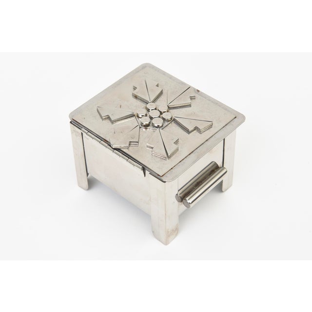 Modernist Stainless Steel Hinged Box by Stanley Scwarz, 1980's For Sale In Miami - Image 6 of 10
