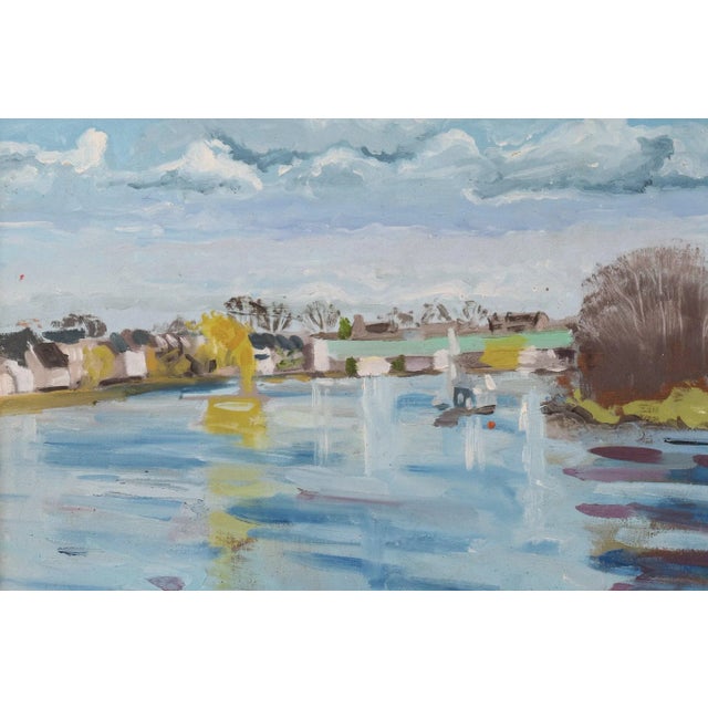 Kew Bridge Towards the Strand Chiswick, 2016, Oil on Board, Framed For Sale - Image 4 of 6