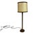 Leather-Wrapped Floor Lamp with Parchment Shade by Charlotte Wawer, 1950s For Sale - Image 17 of 17