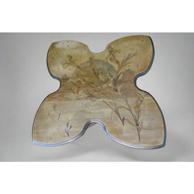 This absolutely gorgeous Emile Galle table with full stemmed and leaved lilies in bloom. Emile Galle (1846-1904) was a...