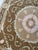 Beige Brown Cotton Suzani Square With Pink Medallion For Sale - Image 9 of 10