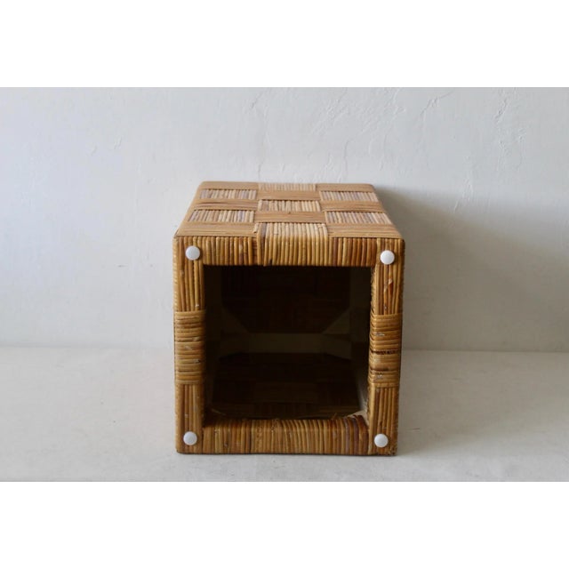 Harvey Probber Artisan Cane Stool For Sale - Image 10 of 13