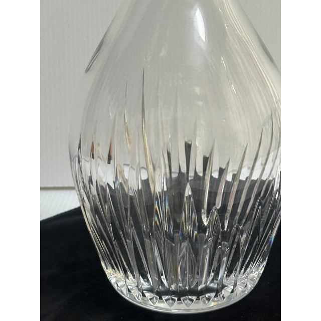 Transparent Vintage Baccarat France Crystal "Massena" Blown 11" Tall Decanter With Sign Stopper For Sale - Image 8 of 18