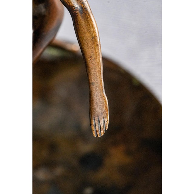 Metal Art Deco Antique Bronze Artist Signed Nude Female Form Sculpture Statue Bowl Catchall Dish For Sale - Image 7 of 17
