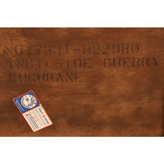 Cochran Mahogany Chippendale Style Cherry Dresser With Mirror For Sale - Image 17 of 18