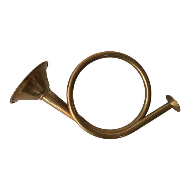 Decorative Brass French Horn Chairish
