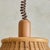 Wood 1970s French Wood + Rattan Pendant For Sale - Image 7 of 11