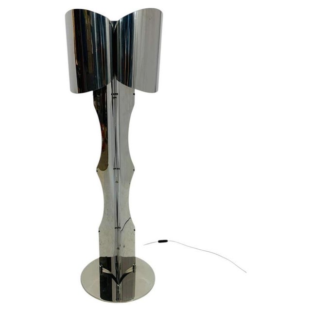 Floor Lamp in Stainless Steel by François Monnet for Uginox, 1970 For Sale - Image 12 of 12