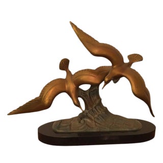 1940s French Art Deco Bronze Bird Sculpture For Sale