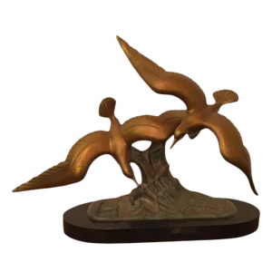 1940s French Art Deco Bronze Bird Sculpture