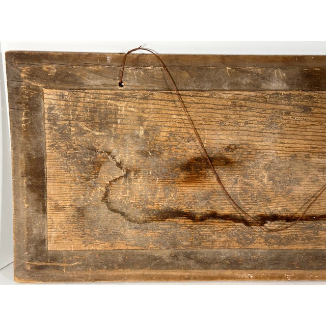 Primitive Folk Art Hand Painted 'Eccentricities' Sign For Sale - Image 10 of 14