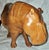 Traditional 1970s Solid Carved Teak Hippopotamus Figurine For Sale - Image 3 of 6