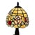 Tiffany style table / desklamp. A vintage example from the 1980’s in great condition. A brown metal base supports the...