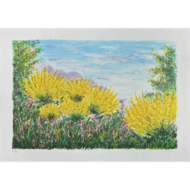 Maddalena Striglio, Gorse, Original Screen Print, Late 20th-Century For Sale - Image 3 of 3