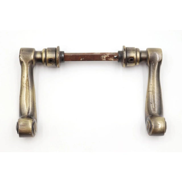 Pair of Modern Lacquered Brass Door Levers For Sale - Image 4 of 7