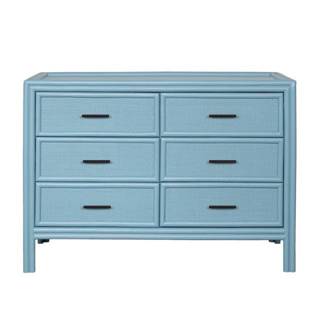 Bermuda Six-Drawer Dresser - Pool Blue For Sale - Image 9 of 9