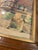 Vintage Mid-Century European Village Street Scene in Wood Frame For Sale - Image 4 of 12