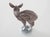 Gray Danish Porcelain Deer Figurine from Bing & Grondahl, 1970s For Sale - Image 8 of 11