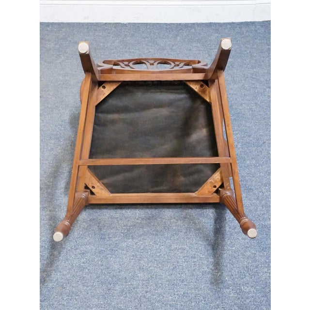 High End Vintage Solid Mahogany Traditional Duncan Phyfe / Hepplewhite Style Shield Back Dining Arm Chair For Sale - Image 9 of 9