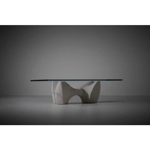 Italian Sculptural Concrete Coffee Table, 1970s For Sale - Image 9 of 11