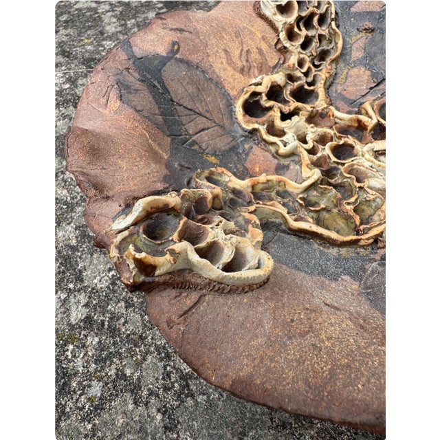 Large Danish Brutalist Stoneware Bowl by Bodil Marie Nielsen, 1970s For Sale - Image 6 of 8