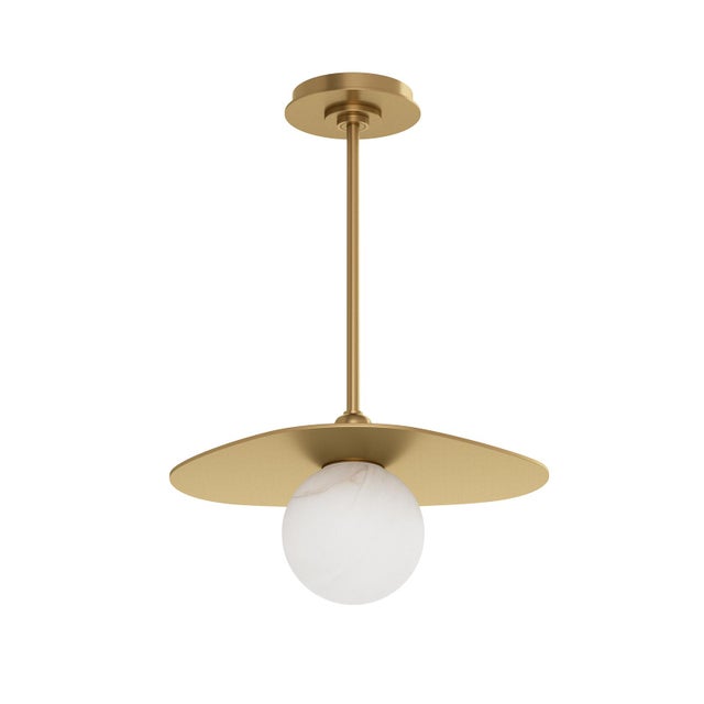 2020s Rhoads Triangular Pendant, Natural Brass For Sale - Image 5 of 9