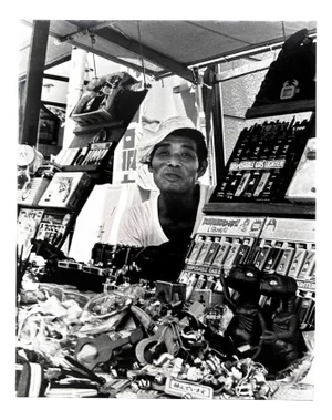 Noriko Saito, Japanese Street Vendor, 1980s, Photographic Print, Framed
