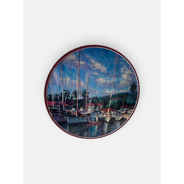 Coastal 1990s Lahaina Harbor on Maui , Hawaii by Christian Riese Lassen For Sale - Image 3 of 10
