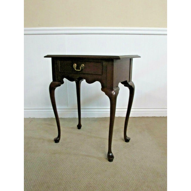 Ethan Allen Court Cherry Queen Anne End Table Chairish