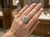 Gold Natural Aquamarine & Diamond Ring in 18k Gold For Sale - Image 8 of 8
