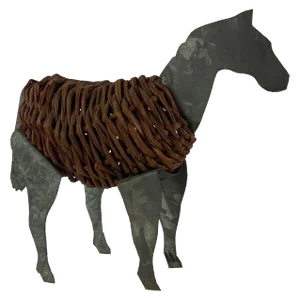 Vintage Metal & Wicker Horse