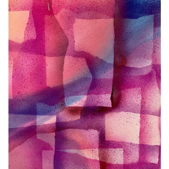 Dom Mingolla, Large Abstract Expressionist Watercolor Color Field Painting Paul Jenkins Style For Sale - Image 4 of 5