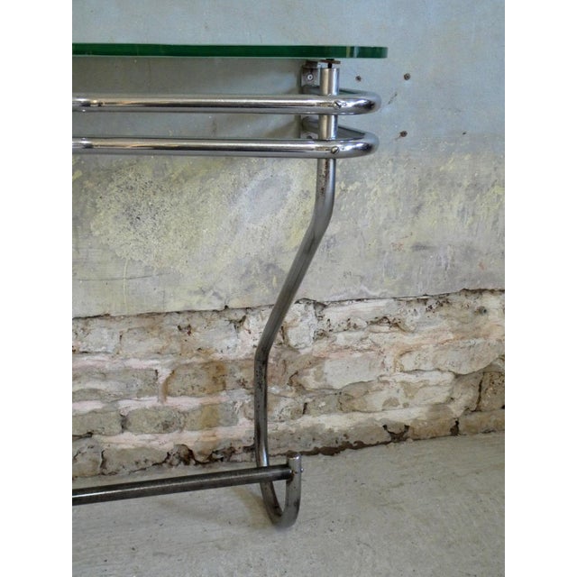 Glass Art Deco Console, 1930s For Sale - Image 7 of 9