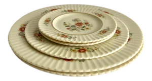 Vintage Tample Blossom by Lenox MIX Size Plates S/5