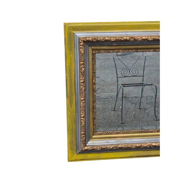 19th Century Italian Hand Painted Rectangular Wall Mirror. For Sale - Image 11 of 13