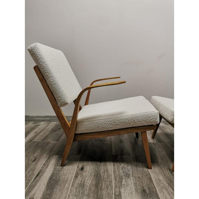 Set of Mid- Century Wool Boucle Armchairs For Sale - Image 13 of 16