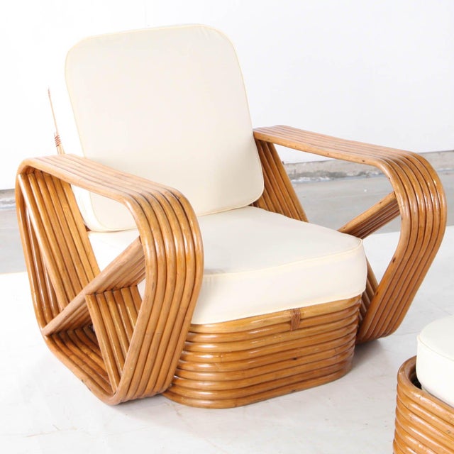 Rattan Living Room by Paul Frankl, 1970s, Set of 4 For Sale - Image 15 of 18