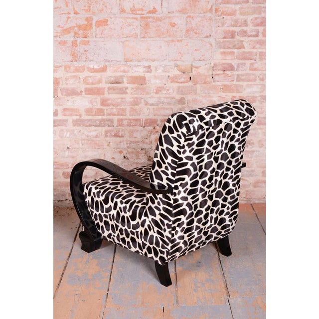 Art Deco Armchairs in Beech, Czech, 1920s, Set of 2 For Sale - Image 3 of 12