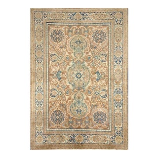 1930s Old Persian Tabriz Area Rug 4x6 For Sale
