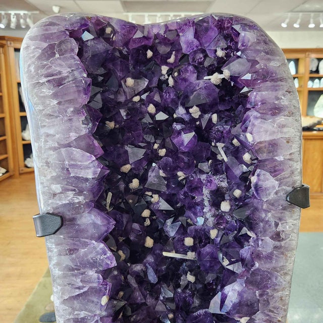XL Amethyst & Calcite Cluster, 103 Pounds (#H0392 Uruguay ) For Sale - Image 16 of 16