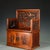 Vintage Chinese Huali Rosewood Shrine Cabinet | Openwork Carved Altar With Magpie & Plum Motif For Sale - Image 4 of 9