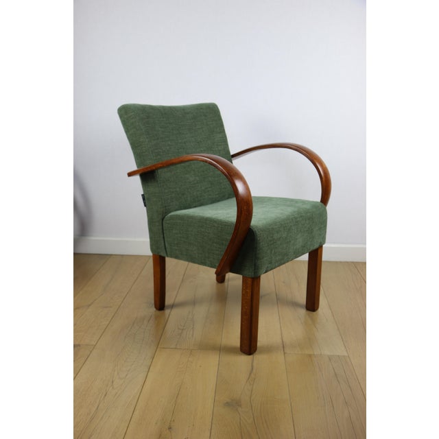 Vintage Art Deco Loft Armchair in Olive Green, 1960 For Sale - Image 11 of 11