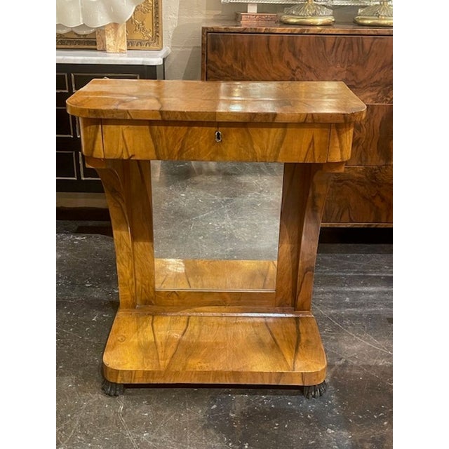 19th C. German Biedermeier Walnut Table For Sale In Dallas - Image 6 of 7