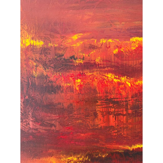 "Santa Ana" Contemporary Abstract Acrylic Painting by Nina Weintraub For Sale - Image 9 of 11